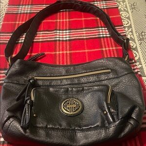 Stone & Co. Black Leather Shoulder Bag
